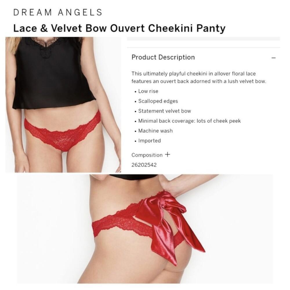 Victoria's Secret Dream Angel's ouvert cheekini panty